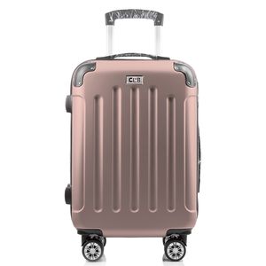 Club_49 Koffer Hartschalen Trolley Kofferset Reisekoffer M-L-XL-Set in 8 Farben (PUDERROSA L, mittel)