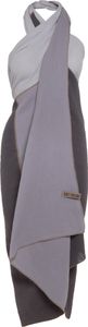 Knit Factory Fay Pareo - XL Musselintuch - Strandtuch - Anthrazit/Grau - 180x130 cm