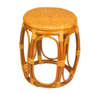 RattaNeo Coral t181 taboret koniak Rattan Naturalny