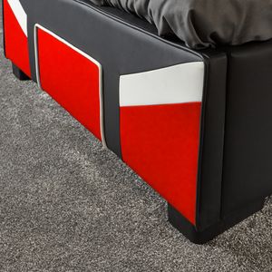 Cerberus Bed - Bed In A Box - Red - Single