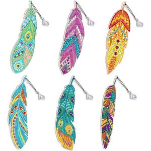 6 Stück Diamant Malerei Lesezeichen 5D Diamond Painting Lesezeichen Feder Diamond Painting Kinder Lesezeichen(C) 6 Stück Diamant Malerei Lesezeichen 5D Diamond Painting Lesezeichen Feder Diamond Painting Kinder Lesezeichen(C)