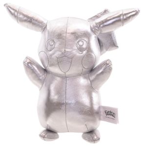 Pokemon Plüschfigur - Pikachu Jubiläum Select (silber, 30cm) Kuscheltier Stofftier Plüschtier