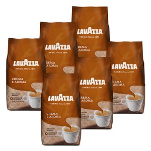 Lavazza Kaffee Bohnen Crema E Aroma, Bohnenkaffee, 6er Pack, 6 x 1000g