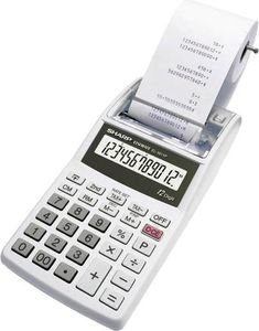 SHARP EL-1611V Tischrechner druckend weiß