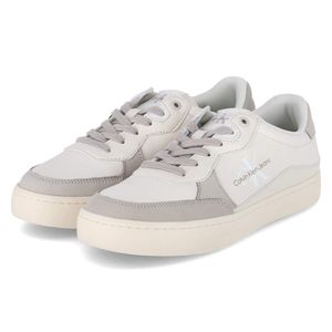 Calvin Klein Jeans Herren Low Sneaker Beige Leder-Synthetik Größe: 42