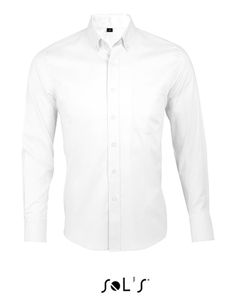 SOLS Herren Hemd langarm Shirt Business 00551 Weiß White XL