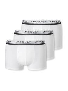 UNCOVER by SCHIESSER Herren Shorts 3er Pack - Serie "Uncover", Unterhose Weiß L