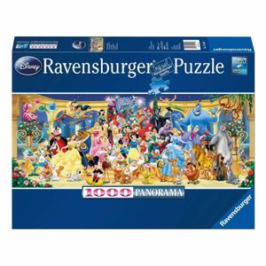 RAVENSBURGER Panoramatické puzzle Disney - Rodinná fotka 1000 dílků