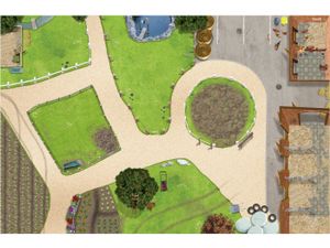 Hochwertige Bauernhof / Reiterhof SM01 Spielmatte mit 3D-Effekt # Der perfekte Spielteppich für Ihr Kinderzimmer!