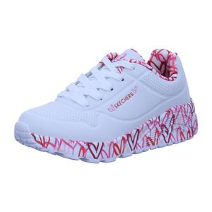 Skechers Uno Lite - Lovely Luv - Weiß Rose / Pink Synthetik Größe: 38 Normal