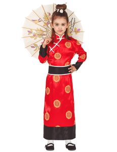 Kimono Orient Kostüm für Mädchen, Größe:110/116