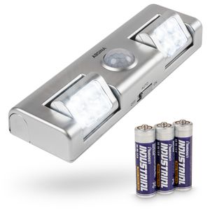 greate LED Lichtleiste mit Bewegungsmelder batteriebetrieben - LED Schrankbeleuchtung mit einstellbarer Lichtstrahlung