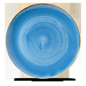 Churchill Super Vitrified Stonecast Cornflower Blue Teller Tief Coup 31cm, 6 Stück