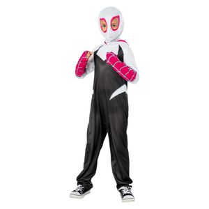 Marvel Comics - Kostým '' 'Ghost Spider' - Děti BN5708 (M) (Bílá/černá/růžová)