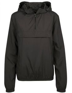 Damen Basic Pull Over Jacket - Farbe: Black - Größe: XXL