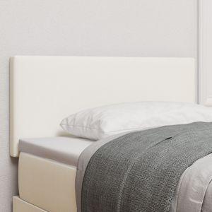 vidaXL Čelo postele s jednoduchým dizajnom krémová 80 cm manšestrová látka