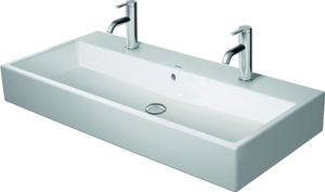 Waschtisch Vero Air 1000mm, Weiß mit ÜL, mit HLB, 2 HL, geschliffen