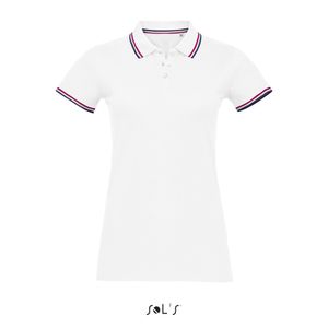 Damenpolo Prestige Women Polo - 200 Piqué, 100% Baumwolle - Farbe: White - Größe: M