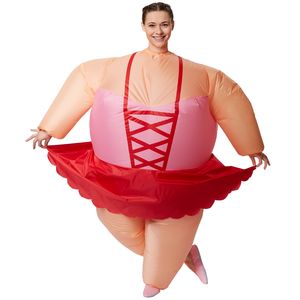 Selbstaufblasbares Kostüm Ballerina - rosa