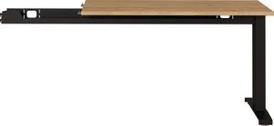 AUGUSTA Anbauplatte für höhenverstellbaren Schreibtisch Grandson-Eiche/Schwarz