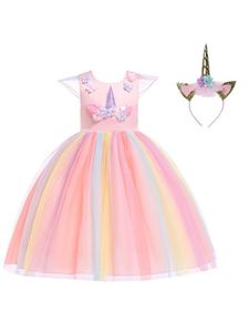Kleinkind Chiffonkleider Rund-Ausschnitt Prinzessin Kleider Party Ärmellose Sundress Süßes Mesh Sommerkleid, Farbe:Rosa, Größe:110 Cm