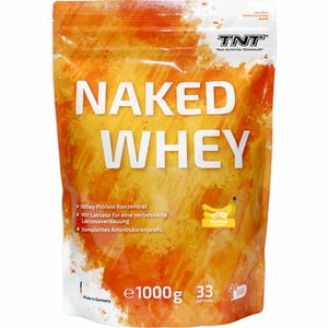 TNT Naked Whey Protein Konzentrat mit Laktase 1000g Banane