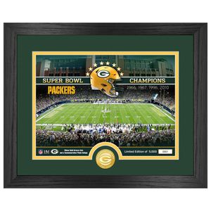 Green Bay Packers NFL Stadion Golden Coin Bild 40x33cm