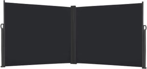 Sessamen-LP Doppel Seitenmarkise Ausziehbar Sichtschutz 160 x 600cm - Markise Seitensichtschutz Windschutz für Terrasse, Balkon, Garten (Anthrazit) Sessamen-LP Doppel Seitenmarkise Ausziehbar Sichtschutz 160 x 600cm - Markise Seitensichtschutz Windschutz für Terrasse, Balkon, Garten (Anthrazit)