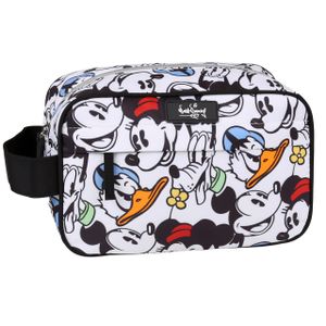 Disney Mickey Mouse Weiße Kosmetiktasche, große Kosmetiktasche, geräumig 24x15x11cm