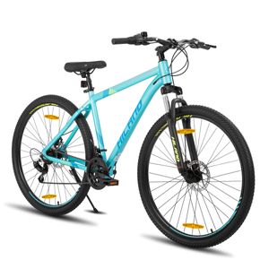 Hiland Mountainbike MTB 29 Zoll mit Aluminiumrahmen Scheibenbremse Speichenräder Jugendliche Fahrad Herr Damen Einteiliges Fahrradrad