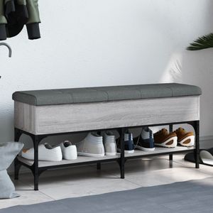 vidaXL Lavica na topánky sivá Sonoma 102x32x45 cm Materiál na báze dreva