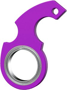 Cazy Spinner Schlüsselanhänger Fidget Ring - Ninja Spinner - Keychain Spinner Fidget Toy - Anti-Angst - Lila
