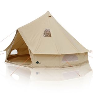yourGEAR Zelt Desert 10 Pro UV50+ Baumwolle  - Campingzelt Tipi Familienzelt mit eingenähter Bodenwanne
