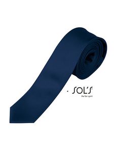 SOLS Unisex úzka kravata 00598 Blue French Navy 152 x 5 cm