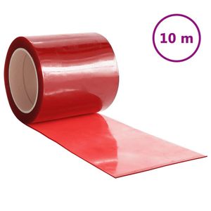 vidaXL Türvorhang Rot 200x1,6 mm 10 m PVC