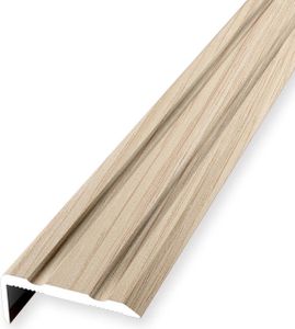Treppenkantenprofil 10 x 24.5 x 900 mm Treppenkante Winkelleiste Treppenprofil Aluminium eloxiert Geriffelt Selbstklebend Eiche weiß gekalkt Küberit