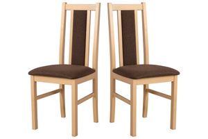 Stolička do jedálne, stolička z masívneho dubového dreva Kuchynská stolička - sada 2x BOS 14 sonoma