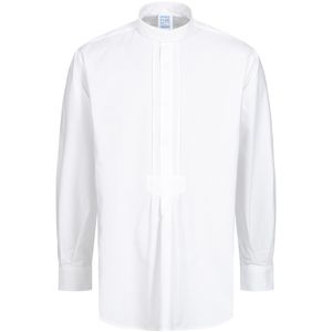 Trachtenhemd Mathias Regular Fit mit Riegel in Weiß von Schweighart, Farbe:Weiß, Größe:39
