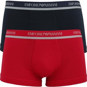 EMPORIO ARMANI 2 Pack Herren Boxershorts  Farbe  46035 Rot Navy Größe  XL