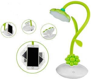 LED Schreibtischlampe für Kinder, Nachttischlampe mit Touchsensor, per USB wiederaufladbare flexible Leselampe [Energieklasse A++]