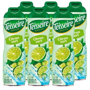 Teisseire Getränke-Sirup Lime/Limette 600ml - Intensiv im Geschmack (6er Pack)