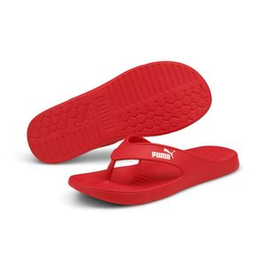 PUMA Uni Zehentrenner Aqua Flip Sandale Strandsandale Sandale Badeschuhe, Größe:EUR 46 - UK 11 - 30 CM, Farbe:Rot (Poppy Red)