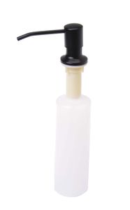 Aqbau® Einbau Seifenspender Waschbecken Lotionspender Spülmittelspender Schwarz