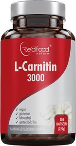 Redfood -  L-Carnitin 750 mg , 250 vegane Kapseln