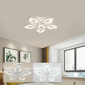 Stropní světlo LED ve tvaru květu Stropní svítidlo pro ložnici Obývací pokoj Světlo na ochranu očí 60W 70cm (bílé)