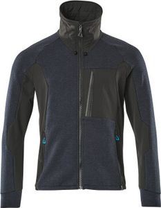 MASCOT® Sweatshirt mit Reißverschluss 17484-319-01009 Schwarzblau/Schwarz 3XL