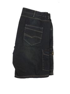 Replika Cargo Denim Shorts in Übergrößen, Größe:6XL