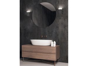 LED Badezimmer Wandleuchten Set Schwarz Spiegelleuchten seitlich Bad & Gäste WC