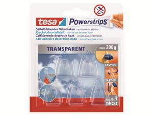 tesa Powerstrips DECO HAKEN Haltekraft: max. 0,2 kg 5 Haken und 8 Powerstrips