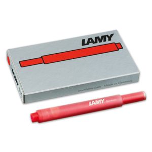 Inkoustové náplně LAMY T10 pro plnicí pero červené 5 ks.